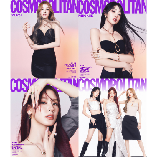 MIYEON MINNIE YUQI COSMOPOLITAN MAGAZINE (MARCH 2024 ISSUE)