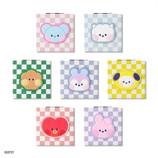 BT21 MININI LEDER-PATCH-SPIEGEL