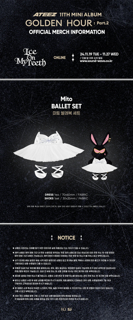 Ateez - Golden Hour : part.2 Pop up Official MD Mito Ballet Set