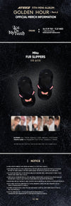 Ateez - Golden Hour : part.2 Pop up Official MD Mito Fur Slippers