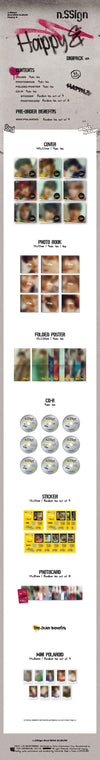 N.Ssign 2nd Mini Album  - Happy & (Digipack Ver.)