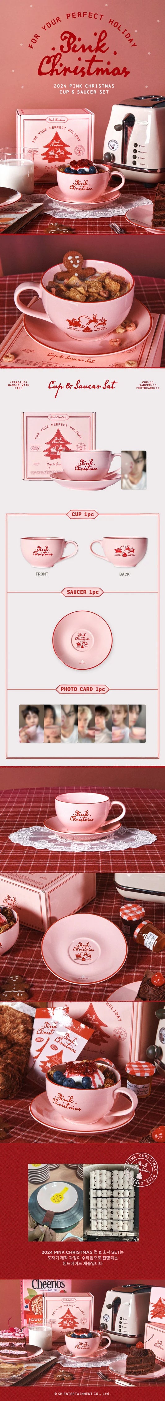 NCT127 - 2024 Pink Christmas Cup & Saucer Set