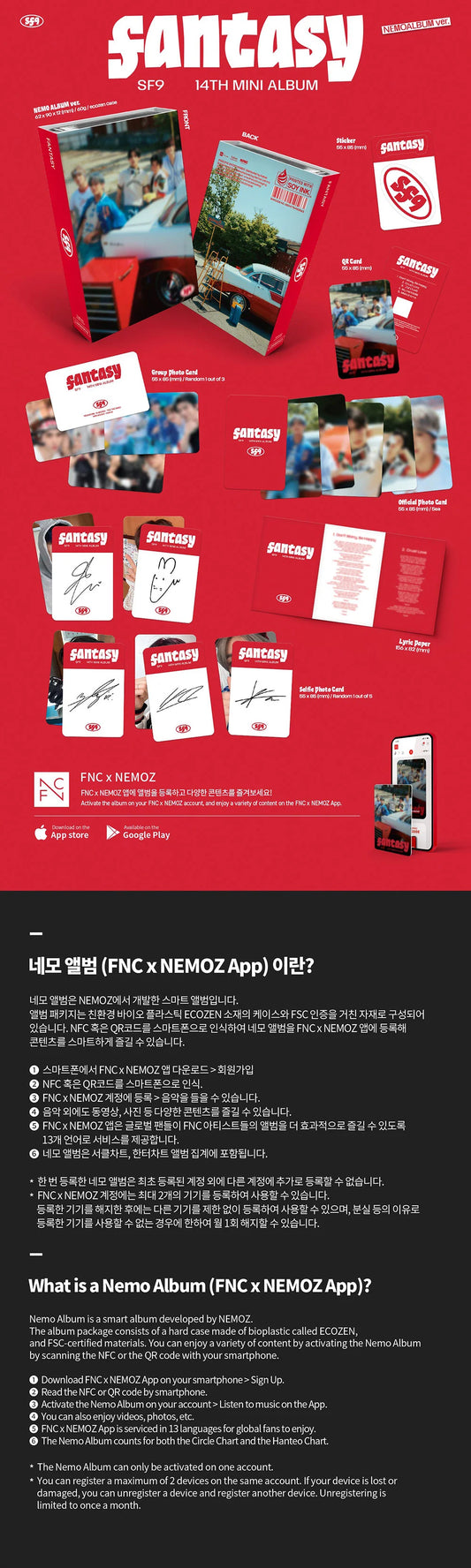 SF9 14th Mini Album - Fantasy (Nemo Ver)