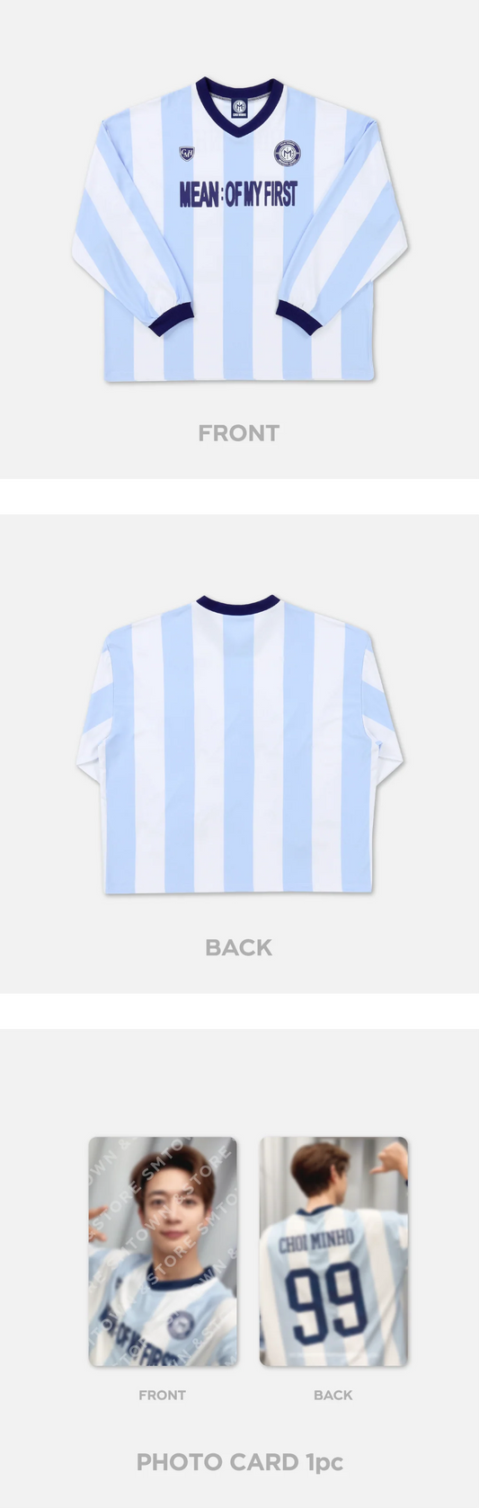 Shinee Minho - Mean : Of My First 2024 Minho Concert Official Md Soccer Uniform + Photo Card Set (Non-marking Ver)