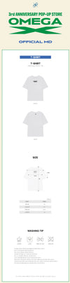 OMEGA X - 3rd Anniversary Pop up Store Official MD T-Shirt