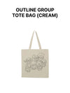 BTS - BTS X DM4 Official MD Outline Group Tote Bag