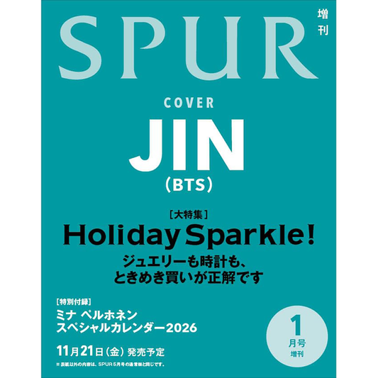 BTS JIN - Spur Japan Magazine January 2026 Issue