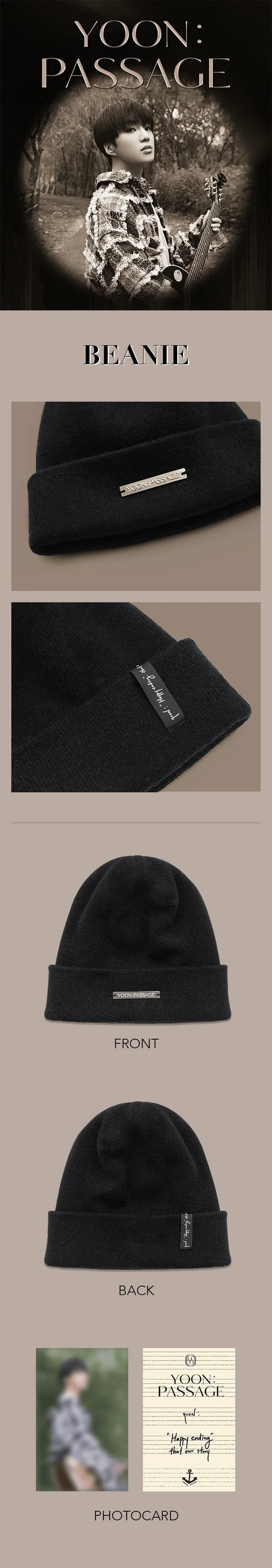 Winner Kang Seungyoon - Yoon : Passage Official Concert MD Beanie