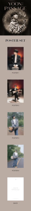 Winner Kang Seungyoon - Yoon : Passage Official Concert MD Poster Set