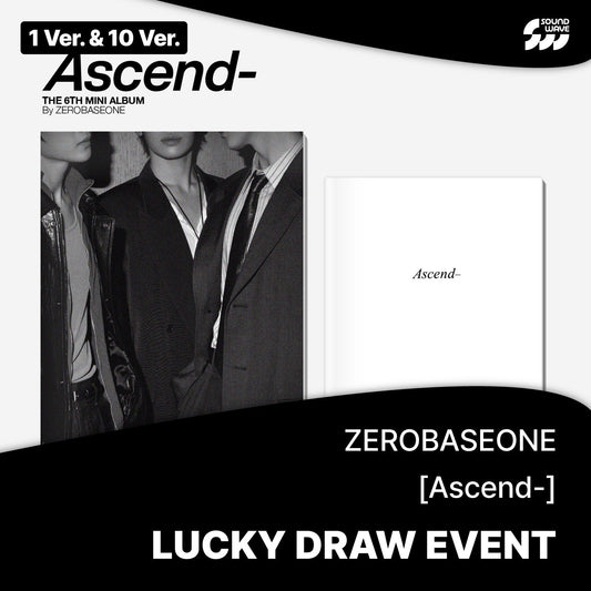 Zerobaseone - ascend- 6th mini album soundwave lucky draw event photobook ver random