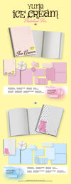 Itzy yuna - ice cream 1st mini album photobook ver set