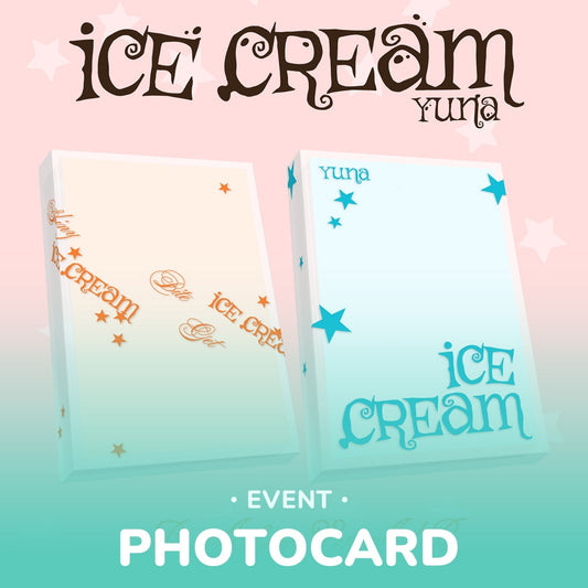 Itzy yuna - ice cream 1st mini album pocaalbum ver random