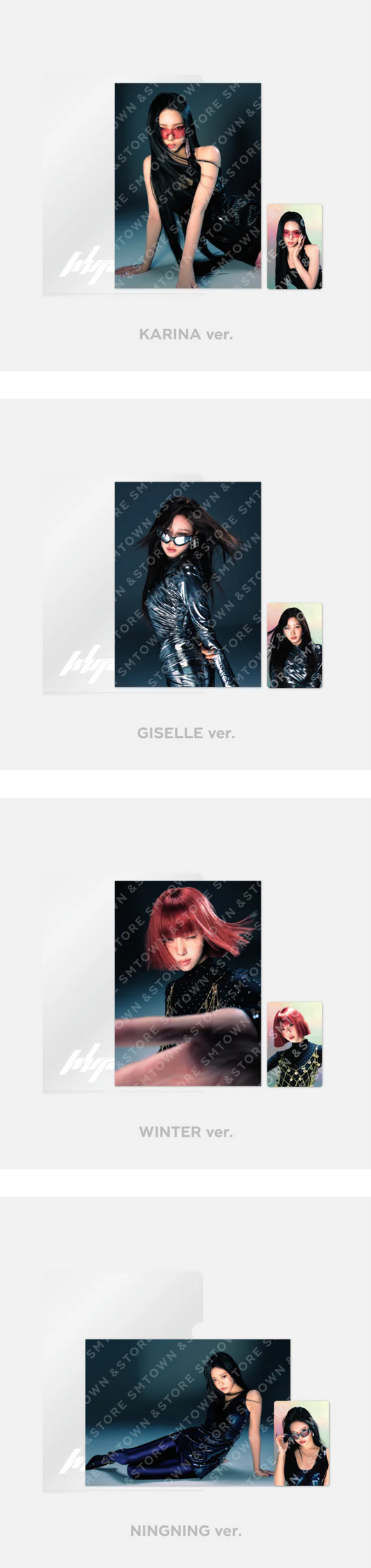 Aespa - Whiplash Pop up Official MD Postcard + Hologram Photo Card Set