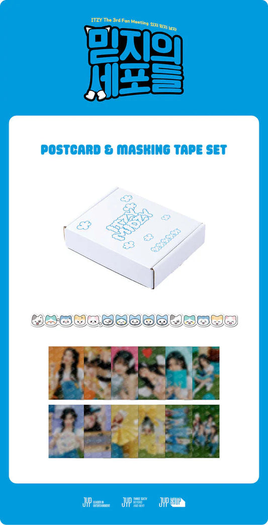 Itzy - Itzy X Twinzy Pop up Store Official MD Postcard & Masking Tape Set