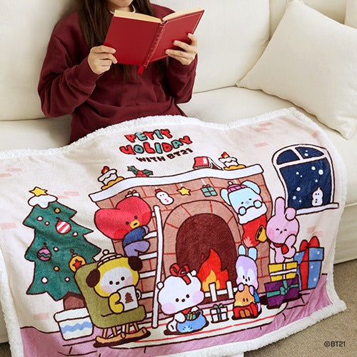 BTS x BT21 - Minini Blanket Petit Holiday