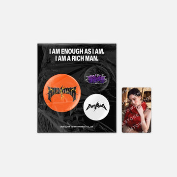 AESPA - Richman Pop Up Official MD PIN Button Set