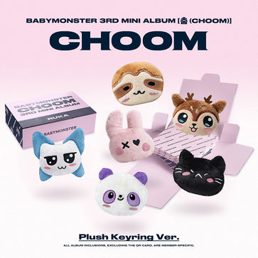 Babymonster - choom 3rd mini album plush keyring ver chiquita