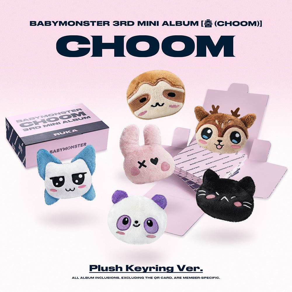 Babymonster - choom 3rd mini album plush keyring ver ruka – Kpop Omo