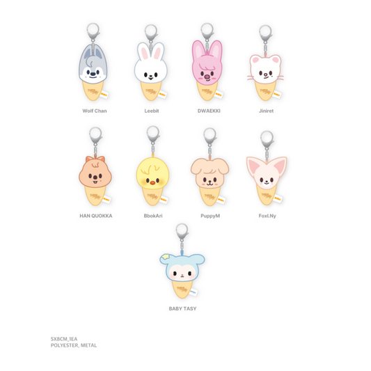 Stray Kids - This & That Pop Up Official Md Plush Keyring Icecream Ver