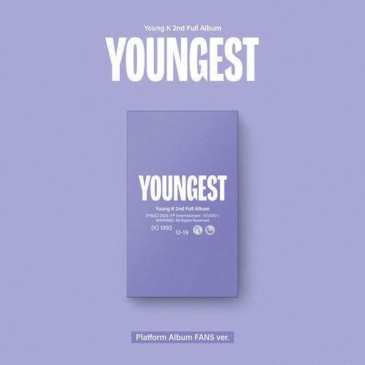 Day6 Young K - Youngest 2nd Full Album Platform Album Fans Ver