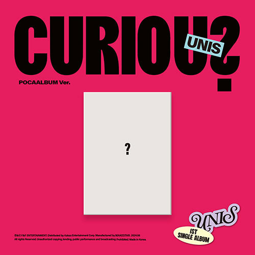 Unis 1st Single Album - Curious (Pocaalbum Ver)