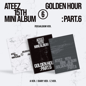 Ateez - Golden Hour : Part.6 15th Mini Album Pocaalbum Ver Set