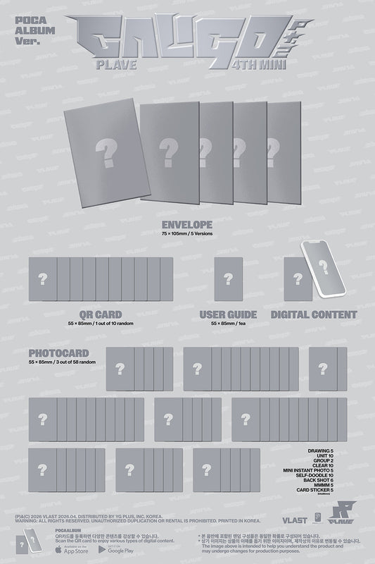 Plave - caligo pt.2 4th mini album pocaalbum ver random