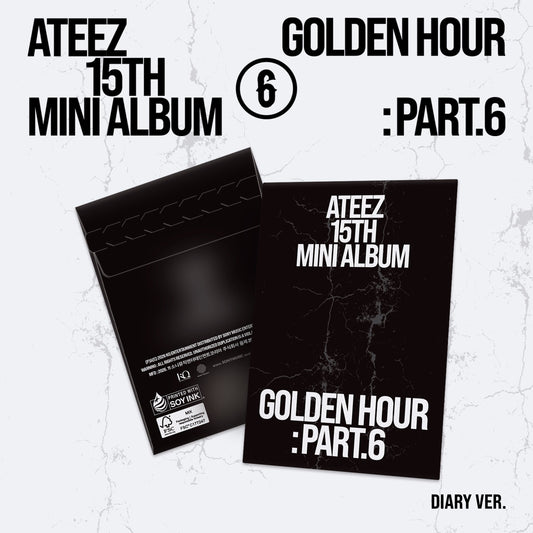 Ateez - Golden Hour : Part.6 15th Mini Album Pocaalbum Diary Ver