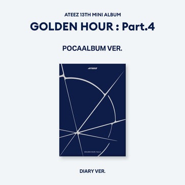 未開封 ATEEZ GOLDEN HOUR Pt.4 POCA 3形態 30枚 Ateez - golden hour : part.4 mini 13th album poca album diary ver