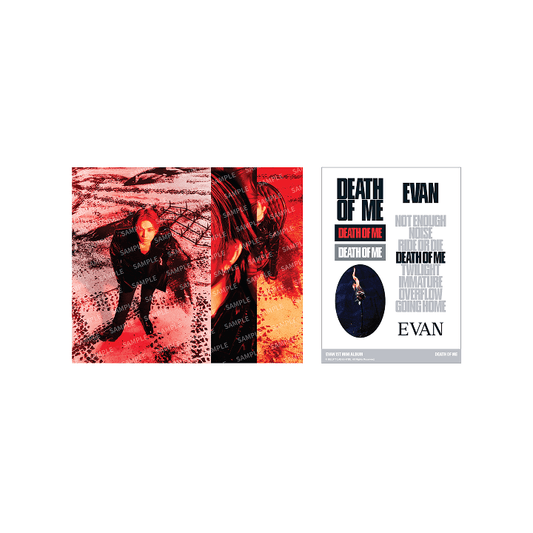 Evan - Death Of Me Official Md Postcard & Sticker Set