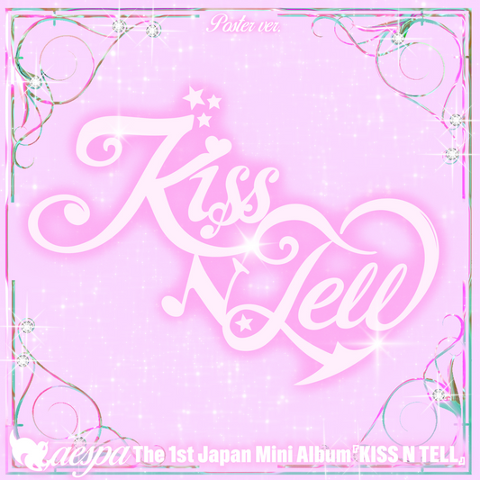 Aespa - Kiss N Tell The 1st Japan Mini Album Tower Records Gift Poster Ver