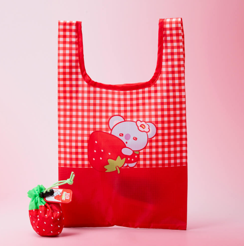 Bt21 - strawberry party pouch market bag