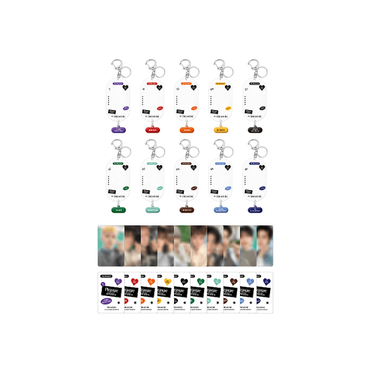 TREASURE - Pleasure Special Mini Album Official MD PVC Photocard Holder + Keyring Set