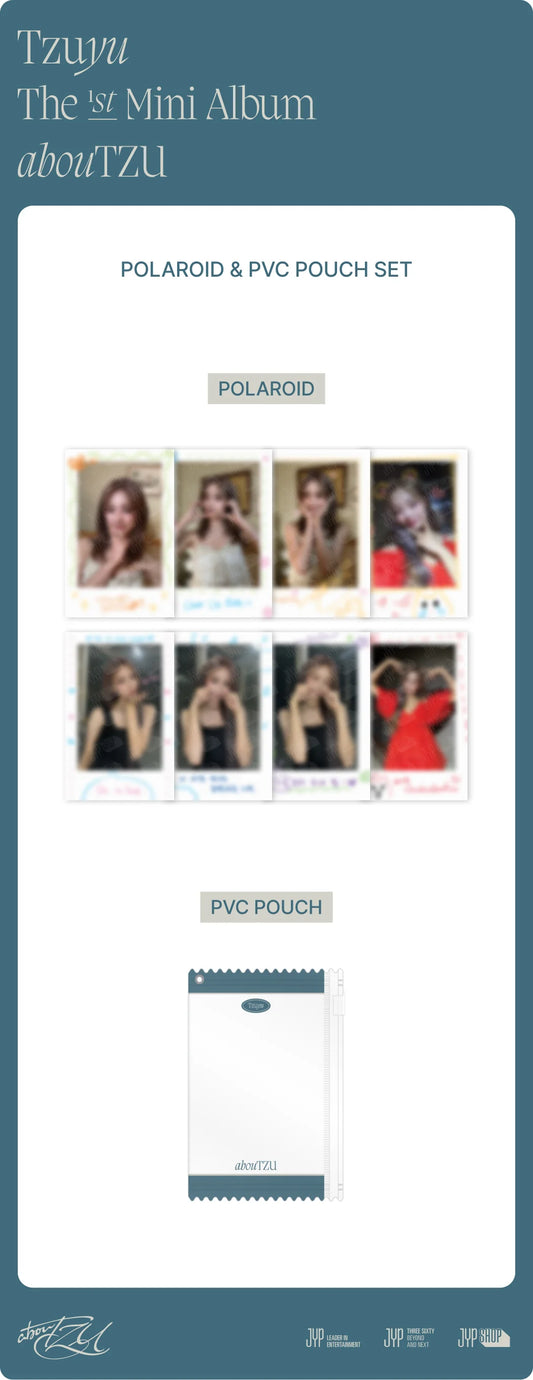 Twice Tzuyu 1st Mini Album- abouTZU Official MD Polaroid & PVC Pouch Set