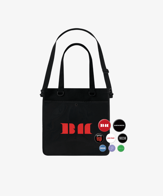 Babymonster - See You There in Seoul Fanmeeting Official MD 2way PVC Window Bag + Button PIN Set