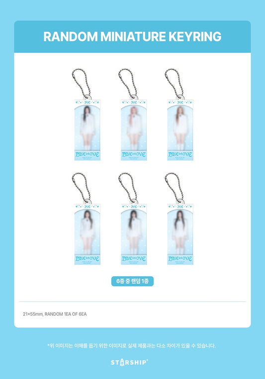 Ive - dive into ive 4th fan concert official md random miniature keyring