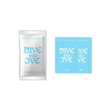 Ive - dive into ive 4th fan concert official md random photocard pack