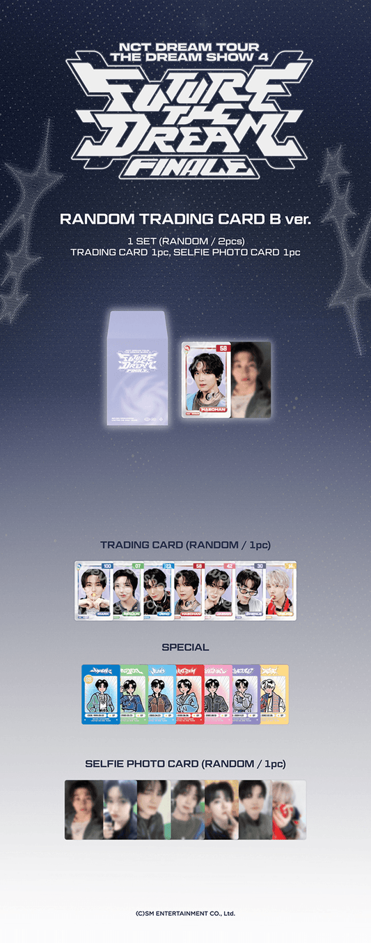 NCT dream - the dream show 4 future the dream finale tour official md random trading card b ver