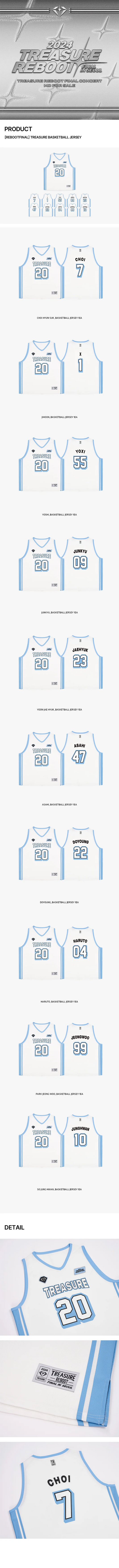 Treasure - Reboot Final in Seoul Official MD Basketball Jersey