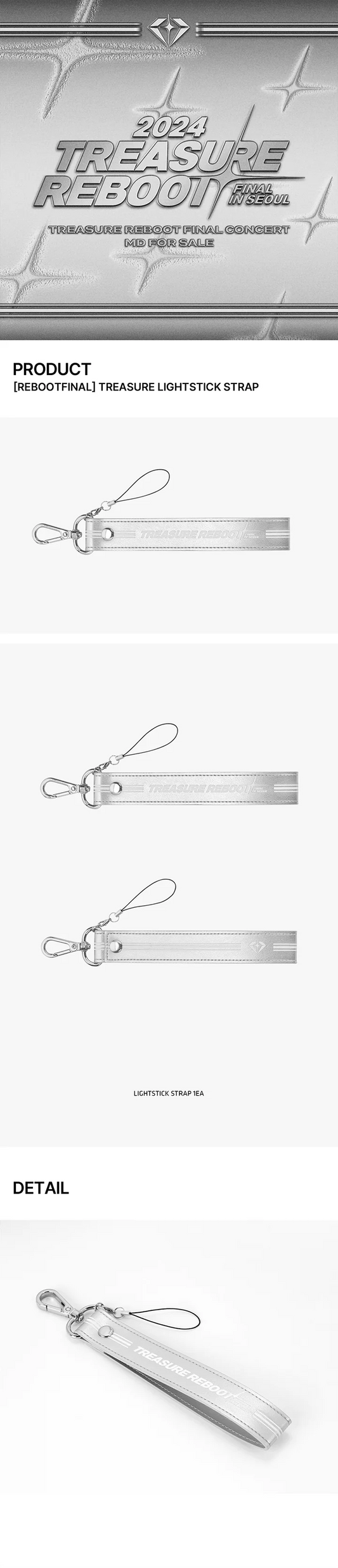 Treasure - Reboot Final in Seoul Official MD Lightstick Strap