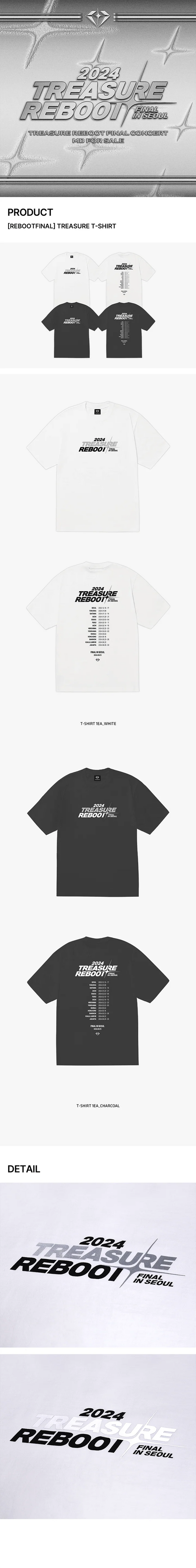 Treasure - Reboot Final in Seoul Official MD T-Shirt