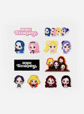 AESPA - Teenieping X Aespa Official MD Removable Sticker Set