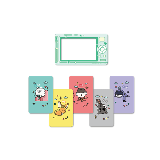 TXT - 2025 Ppulbatu Cafe Official MD Retro Magnet & Photocard Set