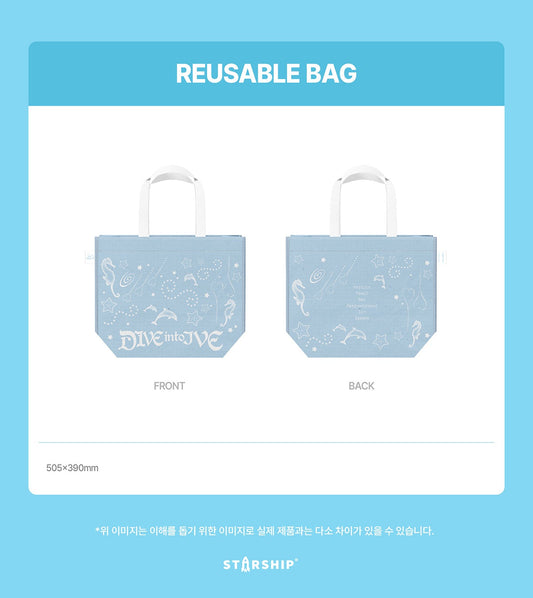 Ive - dive into ive 4th fan concert official md reusable bag