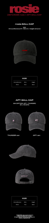 Blackpink rose - rosie + apt ball cap