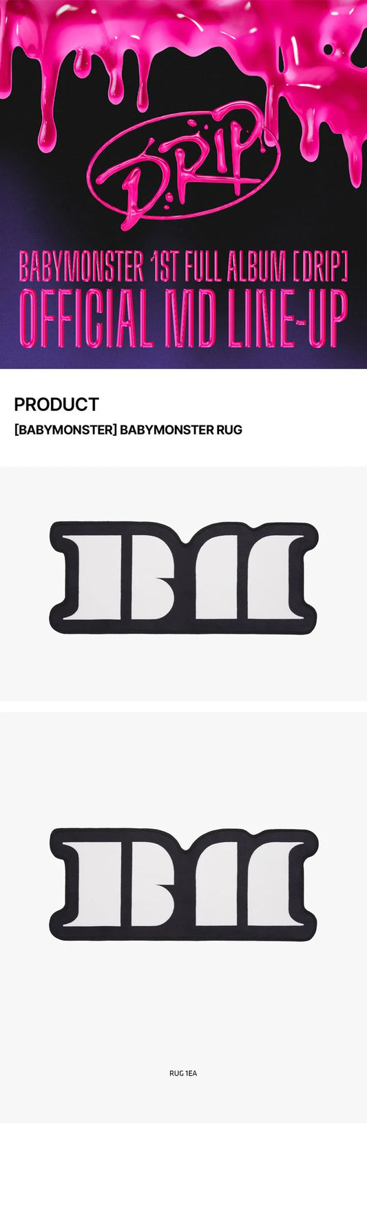 Babymonster - Drip 1st Full Album Official MD Rug