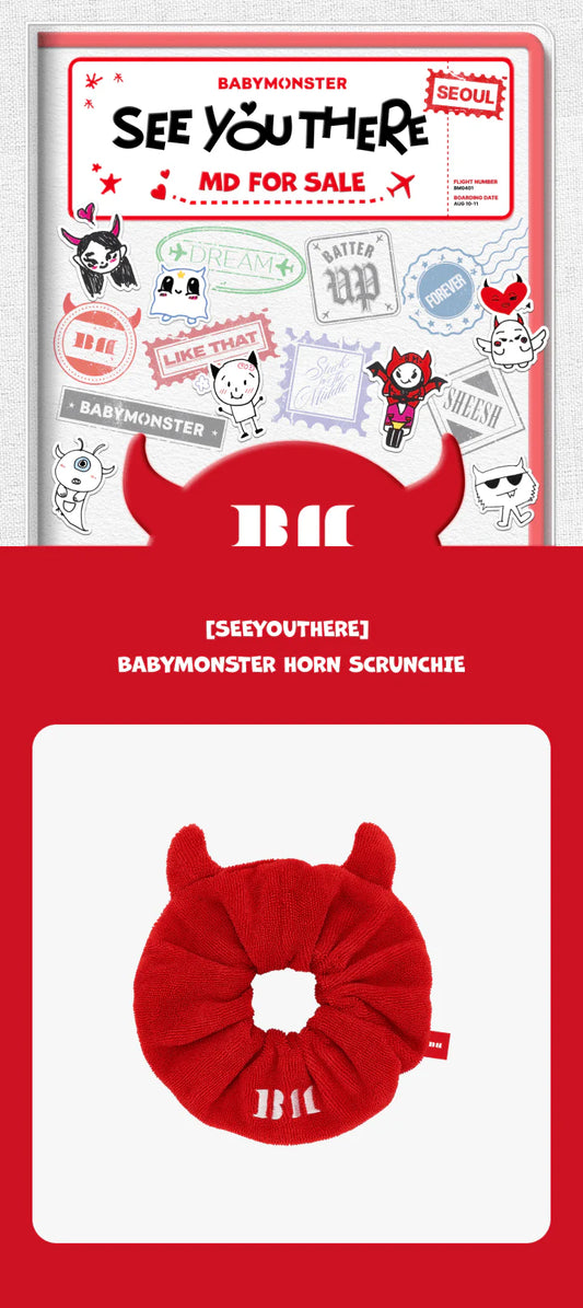 Babymonster - See You There in Seoul Fanmeeting Official MD Horn Scrunchie