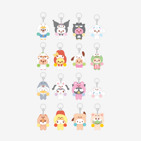 Stray Kids - Skzoo X Sanrio Characters Official Md Secret Flocked Figure Keyring (cheer Up Ver)