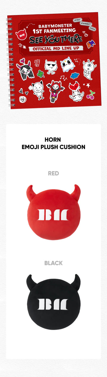 BabyMonster - See You There Official MD Horn Emoji Plush Cushion BabyMonster - See You There Official MD Horn Emoji Plush Cushion
