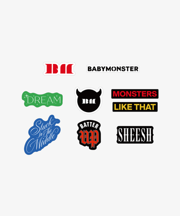 BABYMONSTER - See You There Official MD Logo Sticker Pack